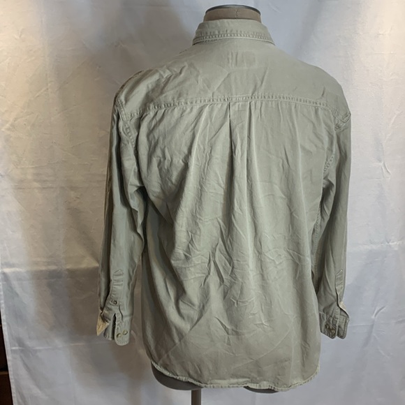 Adirondack by Saville Row Vintage Twill Weave Canvas Button Down Size Medium - Picture 4 of 7